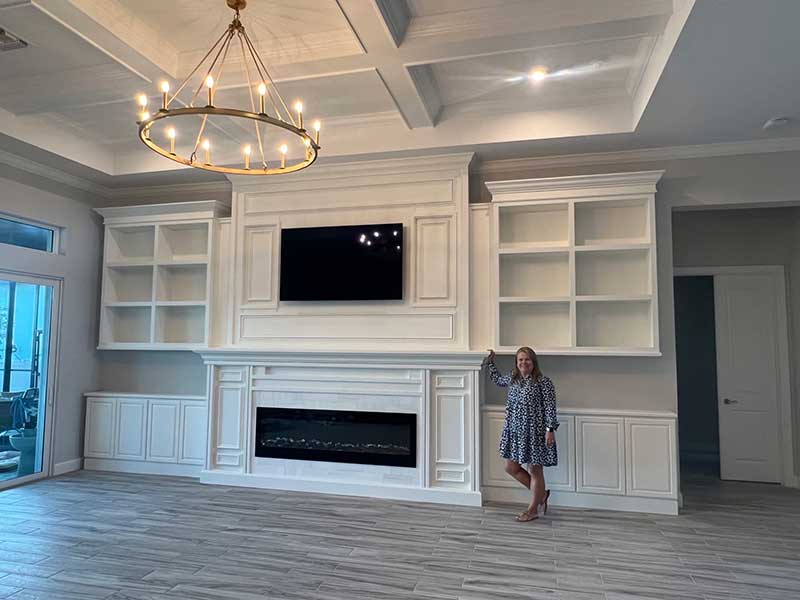 Built In Entertainment Center With Fireplace