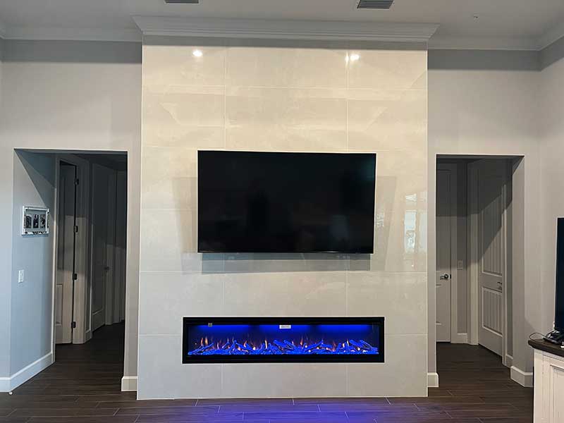 Custom Tv Wall Units With Fireplace