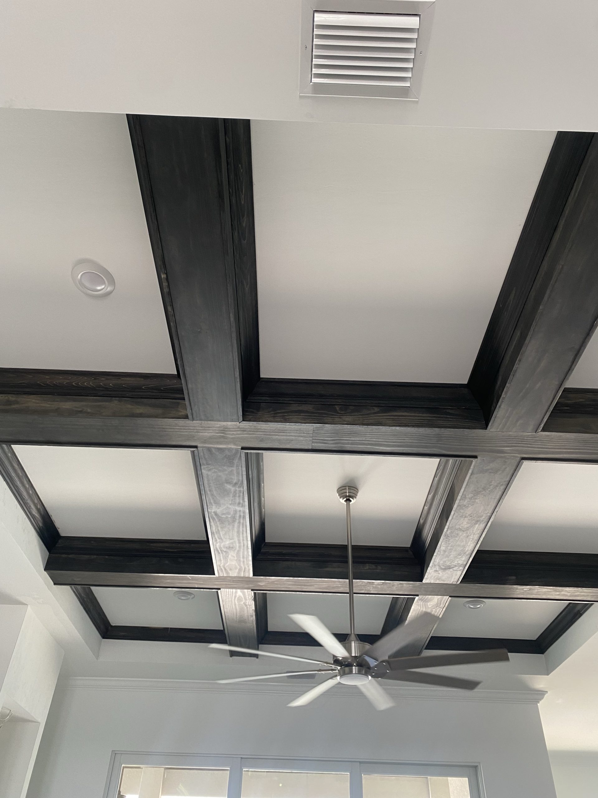Faux Wood Ceiling Beam Installation