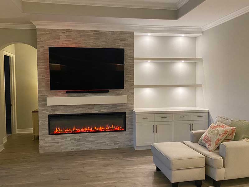 Wall Units With Electric Fireplace